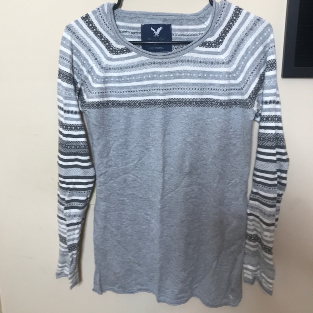 American Eagle Snowflake Print Sweater